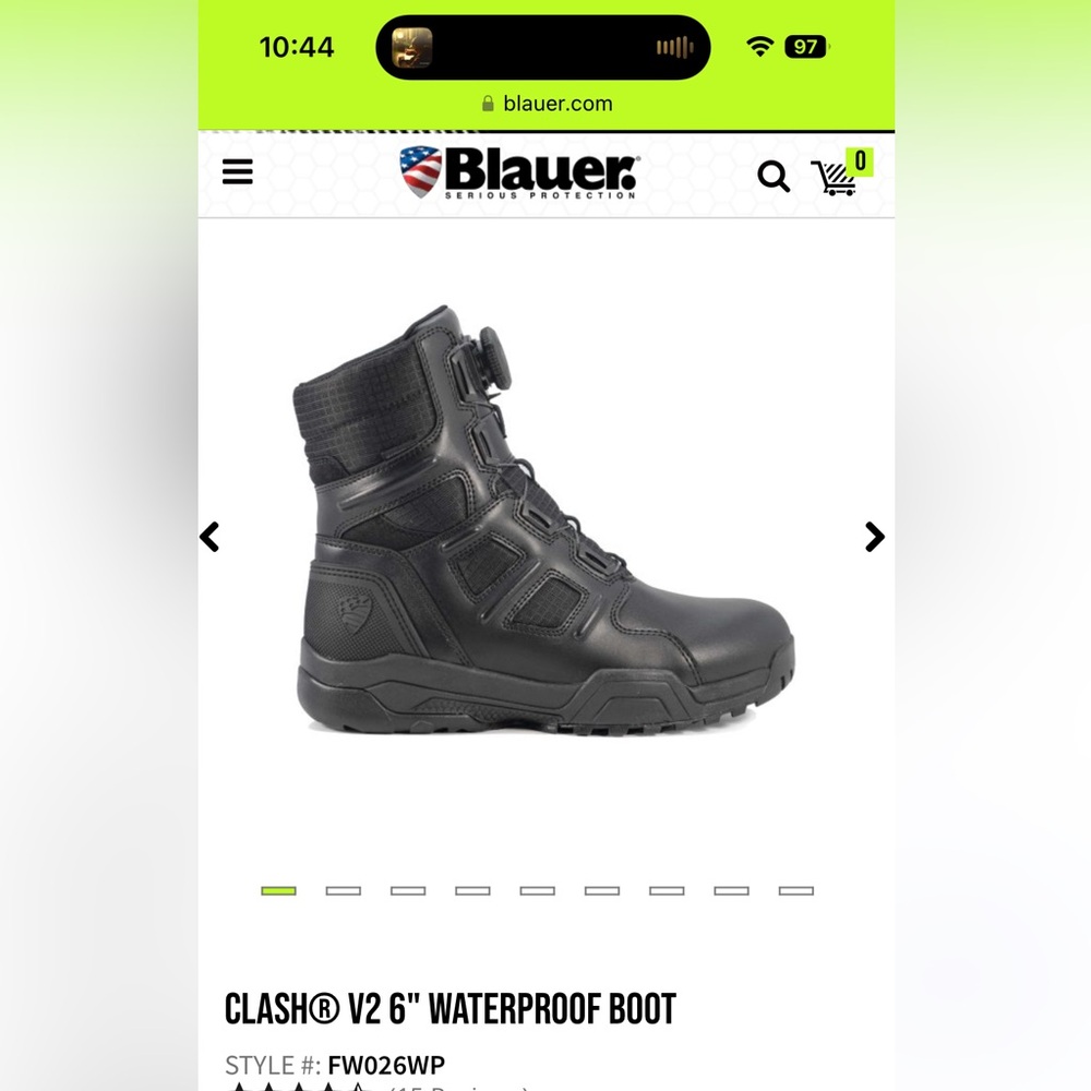 COPY - Brand New Never Worn  Size 9 Blauer Clash V2 Waterproof Boots